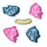 Baby Shark Cookie Cutter and Embosser Stamp Set Kids TV