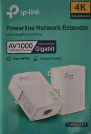 tp-link AV1000 Gigabit Powerline Network Extender Starter Kit | TL-PA70117 KIT