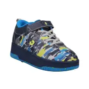 Heelys Pop Strive Boys Kids/Youth Wheel Shoes Size 3 US Navy/Blue/Grey/Yellow