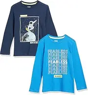 [Amazon Essentials] Amazon Brand - Spotted Zebra Boys' Long-Sleeve T-Shirts, 2-Pack