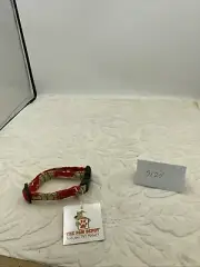 XSmall Puppy Collar Christmas Tree With Star Design Red And Green 10”