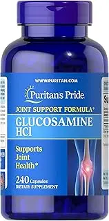 Puritans Pride Glucosamine Sulfate 1000 mg Capsules, 240 Count