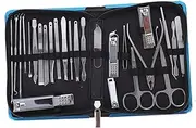 HONMEET Complete Manicure Pedicure Tool Kit Nail Cutters 26pcs Set for Compact Portable