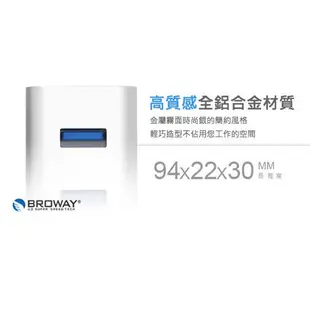 【MR3C】含稅附發票 BROWAY BW-H4072C USB 3.1 Type-C 轉 USB3.0 4埠 集線器