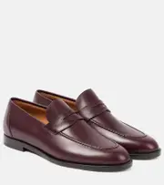 [Loro Piana] Loro Piana Sergio leather loafers AU 7 burgundy