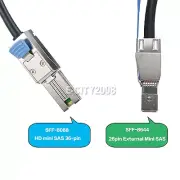 2M SFF-8088 TO SFF-8644 Mini-SAS HD 4X LANE SERVER 12/GBIT External Cable