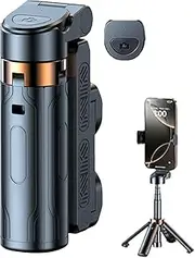Selfie Tripod - Camera Tripod Mount, Mobile Phone Soul Fie Stick Tripod | Portable 360 Degree Rotating Selfie Mobile Phone Stand, Travel Selfie for Livestreaming and Video Recording (Black, White)