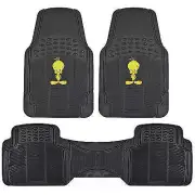 Tweety Bird Car Floor Mats 3 Piece Set W/ Rear Liner Trimmable All Weather (for: Isuzu)