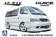 Aoshima: 1/24 Azmax KZH100 Hiace'99 - Model Kit
