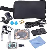 Guitar Accessories Set Versatile Tuner Capo Strings Kit Waterproof Bag Strap Picks Cable Adapter for Guitar Ukulele