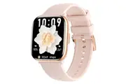 Smart Watch Bluetooth Blood Pressure Heart Rate Blood Oxygen Sleep Monitor Women's Sports Pedometer(Pink)