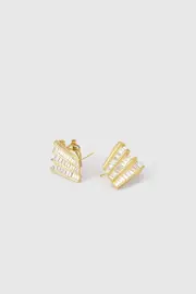 Bowie Crystal Earrings in Gold - CAMILLA AND MARC® C&M