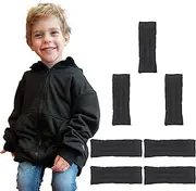 [Flutterby] Kids Weighted Zip-Up Hoodie Sweatshirt Black, Discreet Soothing Sensory & Calming Solution