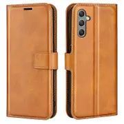 For Samsung Galaxy A24 4G Leather Wallet Mobile Case Calf Texture Square Clasp Flip Stand Cover