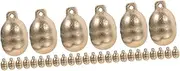 ibasenice 3sets Pet Collar Bell Charms Delicate Metal Bells for Dog and Cat Collars 10pcs*3