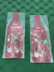 CHRISTMAS WINE CHARM SET hand crafted Wine glass charms-2pks 4 Each NIP