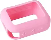 GO 4 Silicone Case Cover for JBL GO 4 Portable Bluetooth Speaker Protective Case with Carabiner Accessories (Pink)