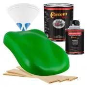 HOT ROD FLATZ Vibrant Lime Green Quart Kit URETHANE Flat Auto Car Paint Kit