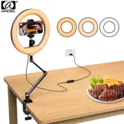 APEXEL Selfie Ring Light Led Rim Of Lamp with Mobile Holder Tripod For LiveVideo