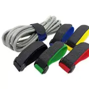 10pcs Hook Loop Reusable Fastening Straps Cable Ties Wire Cord Holder Organizer