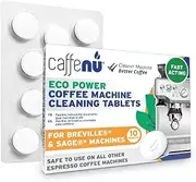 Breville Espresso Machine Cleaning Tablets x 10 | Breville Cleaning Tablets For Espresso Machine | Espresso Machine Cleaner Clean Internal Parts, Portafilter, Inaccessible Areas | Improve Coffee Taste
