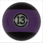 Individual Aramith #13 Tournament Black Replacement Pool Ball