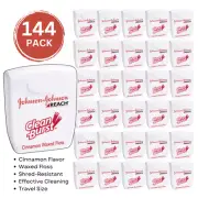Reach Dental Floss Cleanburst Waxed, Cinnamon 5 yd, Travel Size Bulk Floss