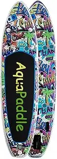 10.5ft Inflatable Paddle Board SUP Stand Up 180KG Stand Surfboard Kayak Graffiti