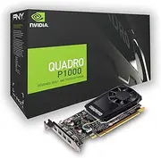 PNY Quadro P1000 DVI Professional Graphic Card 4GB GDDR5 PCI Express 3.0 x16, Single Slot, 4X Mini-DisplayPort, 5K Support, Ultra-Quiet Active Fan