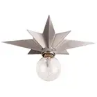 Flush Mount Ceiling Light, Satin Nickel Star Light Fixtures Ceiling for Hallw...