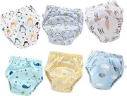 ERINGOGO 6pcs Training Pants Panty Panties Potty Training Pant for Training Washable Diapers Reusable Diapers for Washable Diapers Training Diapers Training Potty Cotton
