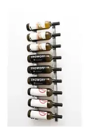 VintageView W Series Pro Wine Rack 3 - Single Depth, Metal Wall Mounted Wine ...