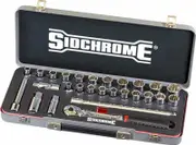 Sidchrome SCMT14753 - Socket Set 27 Piece 1/2" Drive
