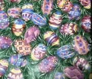 Longaberger Bread Brick Cover-Easter Egg Fabric-NEW!!!