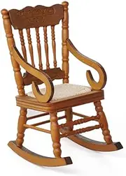 Odoria 1/12 Scale Dolls House Miniature Rocking Chair Dollhouse Furniture Accessories, Brown