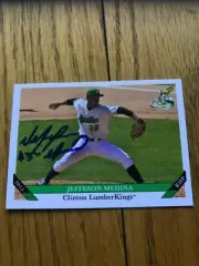 Jefferson Medina 2015 Signed Clinton Lumber Kings Team Card