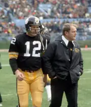 Quarterback Terry Bradshaw And Head Coach Chuck Noll Nfl 1978 OLD PHOTO
