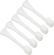 MOLUCKFU 5pcs Thousand-hair Toothbrush Head Toothpaste Electric Toothbrush Holder for Bathroom Spotlight Toothbrush Heads Electric Toothbrush with Case Gum Toothbrush Electric Pp White