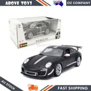 Bburago 1:18 Scale 2012 Porsche 911 GT3 RS 4.0 Black Diecast Model Car Toy Gift