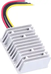 24V to 12V Converter, Die-Cast Aluminum DC Voltage Regulator with High Integration, Aluminum Alloy Heat Sink, High Stability for Motors, Car Navigators