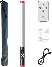 Roarrter 1Set 3000-6000K Color Temperature RGB Fill Light Stick Handheld Diving LED Color Light Stick Black&White
