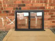 600h x 850w Aluminum Sliding Window TEXTURA MONUMENT Clear Float New