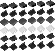 36 Pcs 6 Types USB Anti Dust Cover Plugs, USB C Dust Cover USB Type-C Dust Stopper Soft Micro USB Cover Cap USB A Port Protector Cover Anti Dust Cover for USB A, Type C, Micro USB