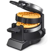 Classic Waffle Iron, Double Belgian Waffle Maker 180°Flip, 1400W Waffle Iron ...