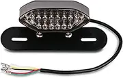Indicators Flowing Turn Signal 12v Universal Motorcycle Led Tail Light with Turn Signal Rear Brake Taillight Motorbike License Plate Tail Lamp Turn Signal Indicator (Color : Gray, Size : 1)