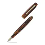 Edison Collier Antique Marble Steel Nib Broad Point Fountain Pen - COLLIER-AM-B