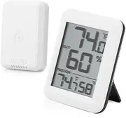 Hygrometer Thermometer Wireless Temperature Humidity Sensor for Home Office Warehouse Wall Hanging and Kickstand