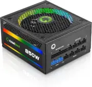 GameMax Power Supply 850W Fully Modular 80+ Gold Certified with RGB Light Mode