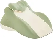 Prone Triangle Wedge Pillow with Neck Support Suitable for Abdomen Relief, Green, as described