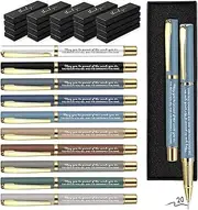 PerKoop 20 Set Thank You Gifts: Inspirational Ballpoint Pens with Gift Boxes - Motivational Quote Pens for Employee, Coworker, Teacher, Nurse & Friends (Modern Colors, May You)